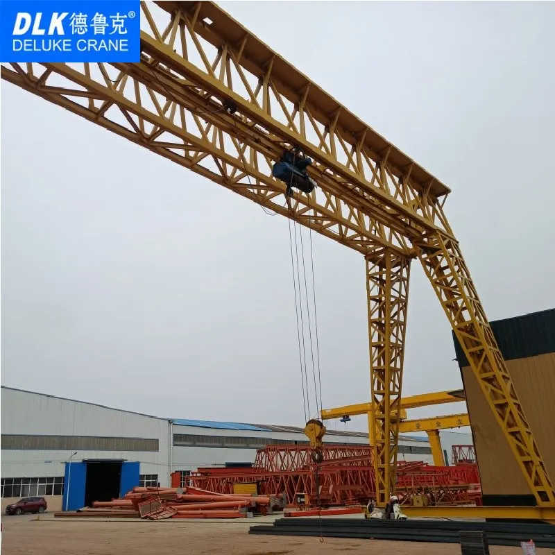 20 Ton Truss Type Single Girder Gantry Crane with Hoist for Precast Beam Field