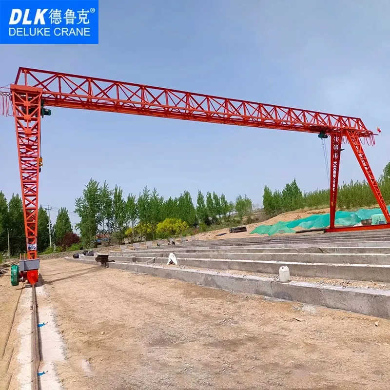 20 Ton Truss Type Single Girder Gantry Crane with Hoist for Precast Beam Field