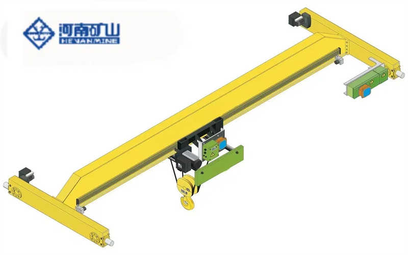 Remote Control European Type Electric Single Girder Eot Crane