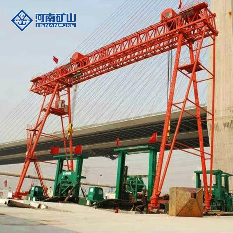 Kuangshan 50~100t Electric Winch Truss Double Girder Gantry Crane