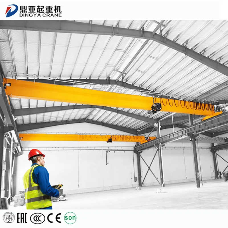 Dy Heavy Duty 500kg 1000kg 1500kg Electric Double Girder Bridge Crane Price