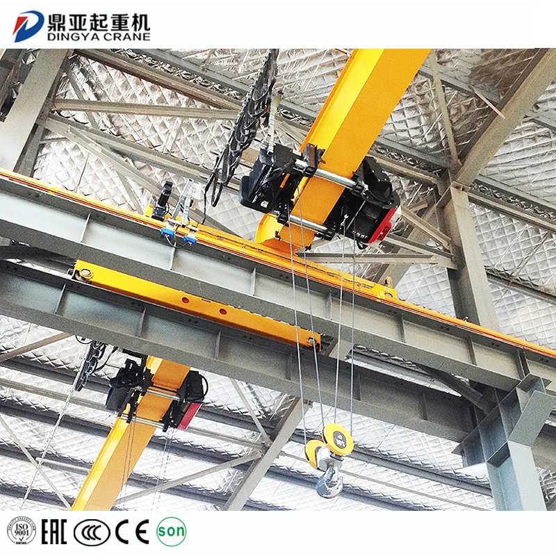 Dy Customized 3ton 6m Double Girder European Wire Rope Hoist Bridge Crane