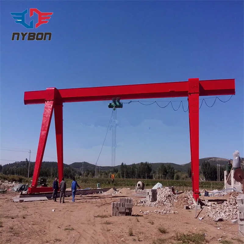 Mh Model Electric Hoist Single Girder Gantry Crane 10 Ton