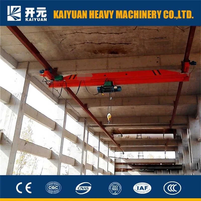 1, 2, 3, 5, 10t Overhead Type Electric Hoist Traveling Suspending Crane for Sale