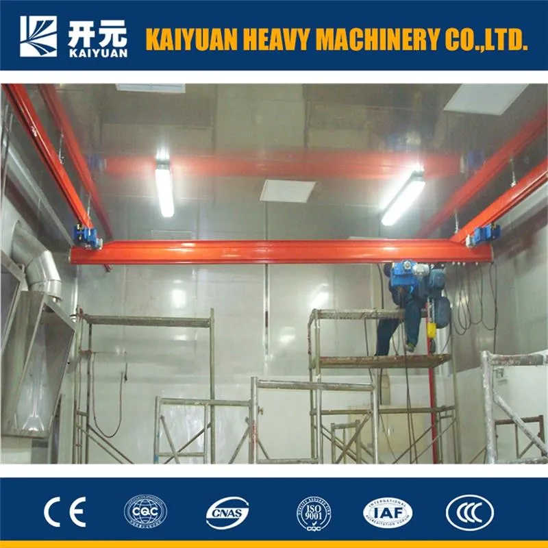 1, 2, 3, 5, 10t Overhead Type Electric Hoist Traveling Suspending Crane for Sale