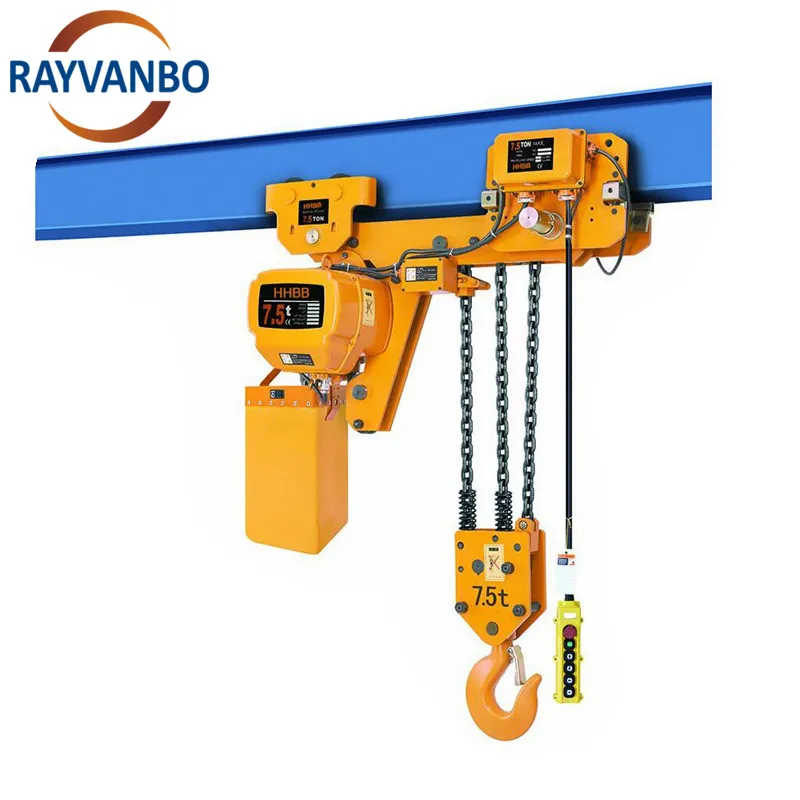 Industrial 5 Ton Electric Chain Hoist with Trolley