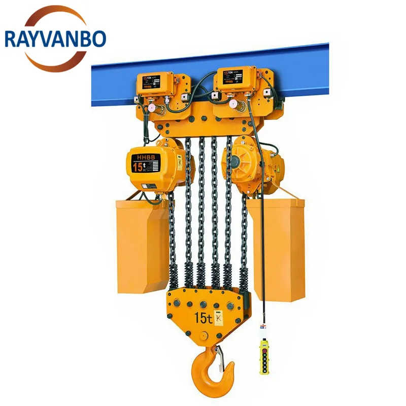 Industrial 5 Ton Electric Chain Hoist with Trolley