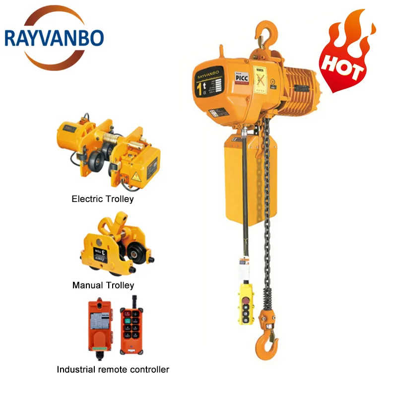 1ton-10ton Chain Hoist Block with Chain Bag Electric Chain Hoist Factory Price