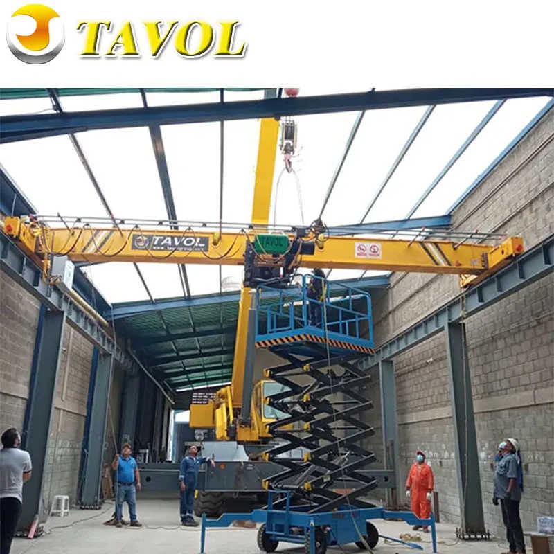 Warehouse Single Beam 5 Ton 10 Ton Overhead Bridge Moving Crane