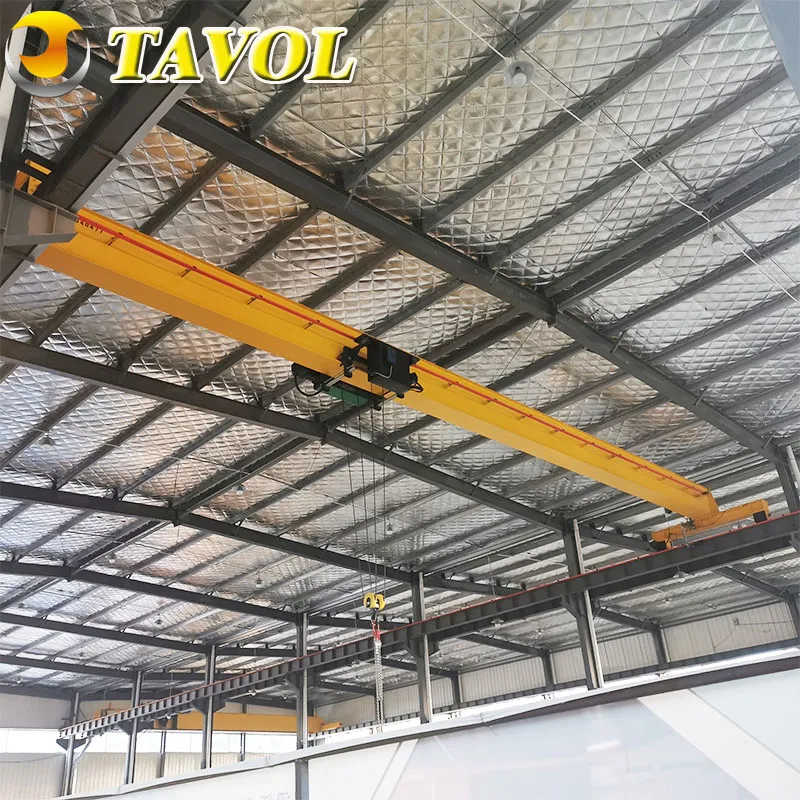 Warehouse Single Beam 5 Ton 10 Ton Overhead Bridge Moving Crane