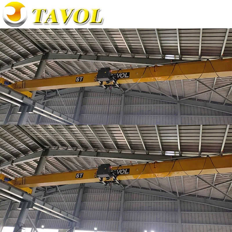 Warehouse Single Beam 5 Ton 10 Ton Overhead Bridge Moving Crane