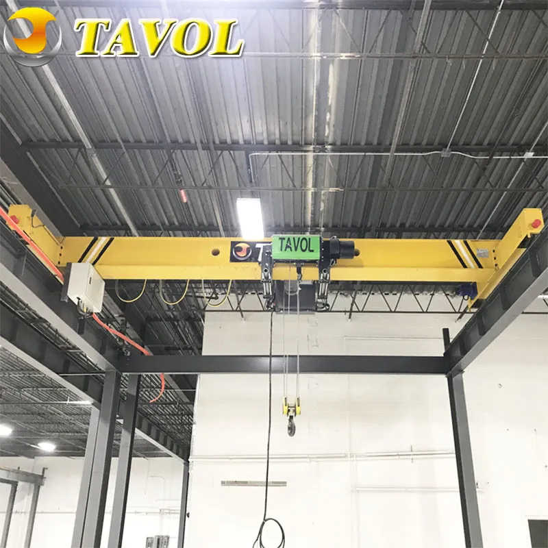 Warehouse Single Beam 5 Ton 10 Ton Overhead Bridge Moving Crane