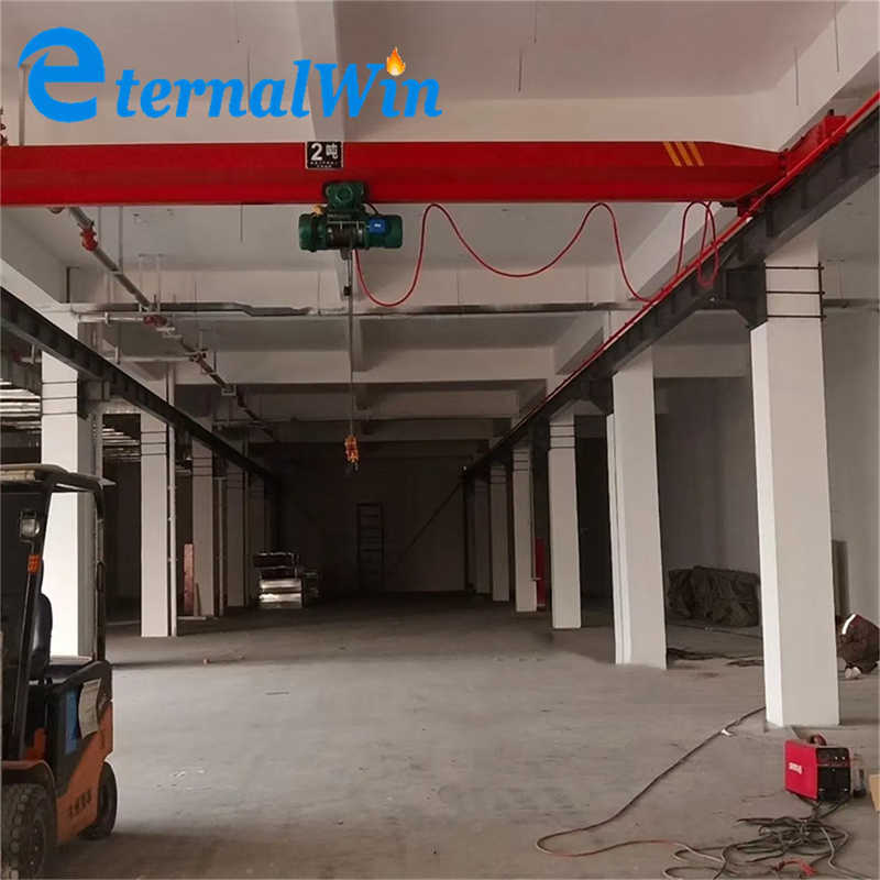 Power Electric Workshop Warehouse Single Girder Roof Overhead Crane