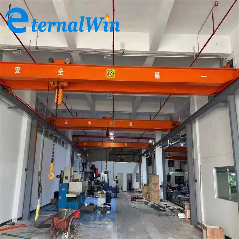 Large Span 1-20 Ton Single Girder Electric Overhead Crane for Lifting Equipment