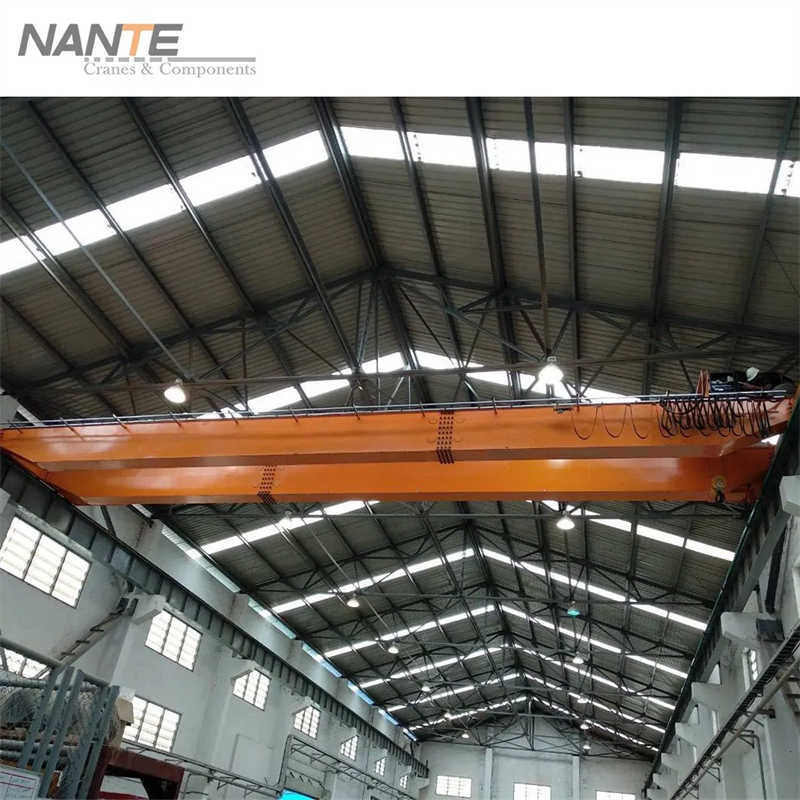 Double Girder Overhead Bridge Crane for Workshop with Low Headroom Hoist