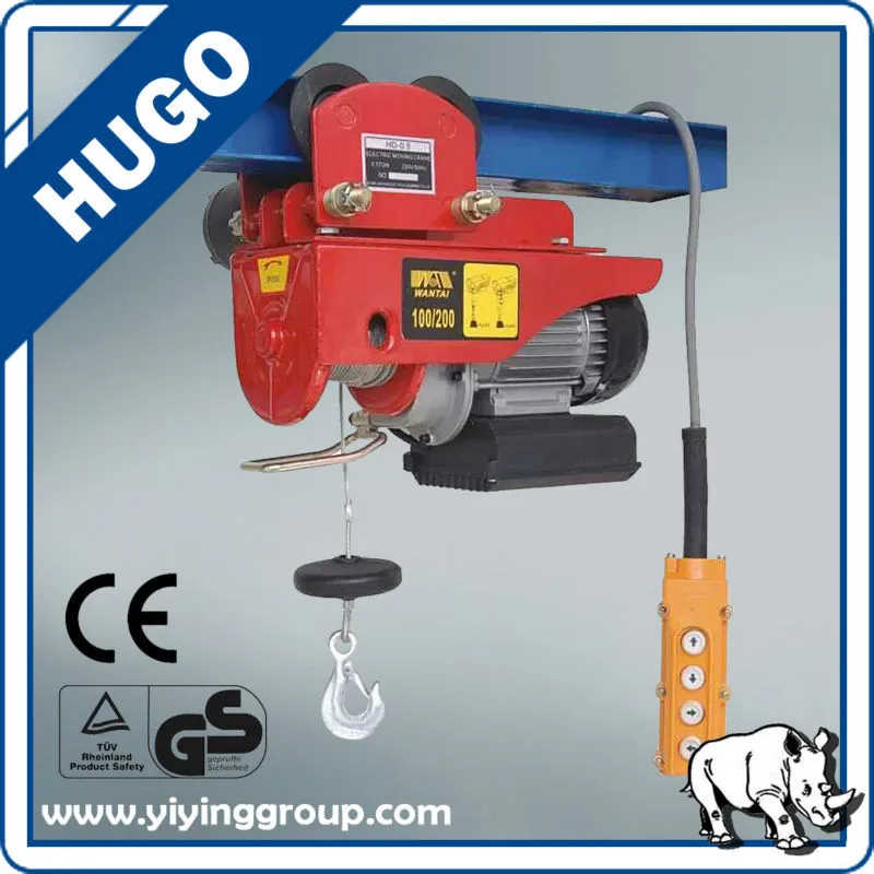 200kg 400kg 800kg Wirerope Mini Electric Hoist with CE