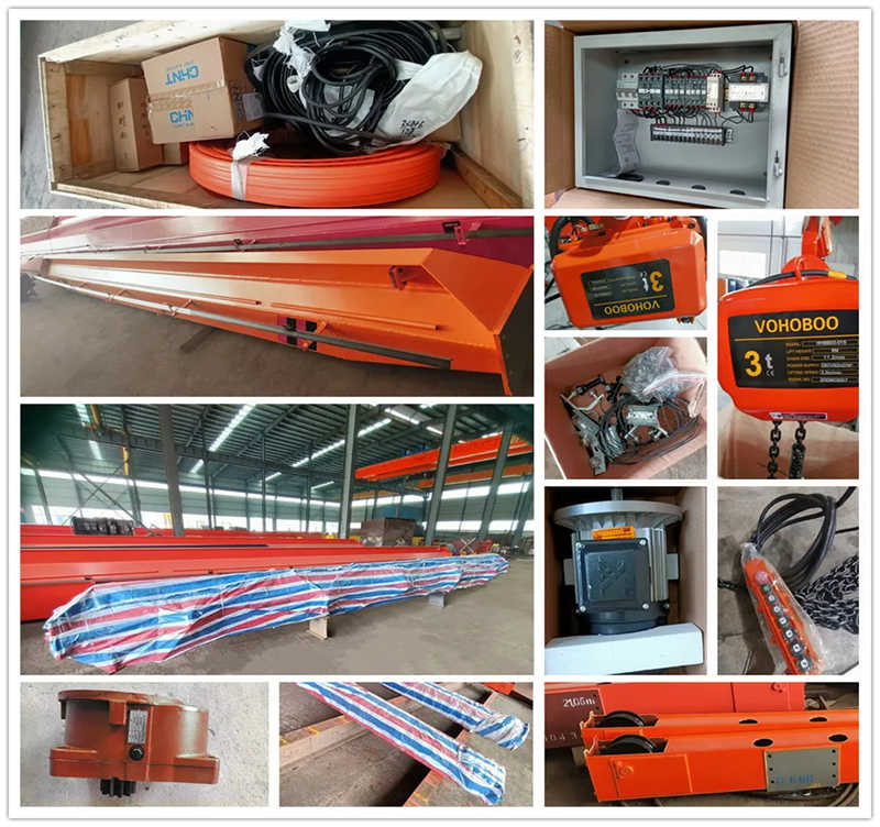 Workshop Warehouse Bridge Crane Single or Double Girder Overhead Crane