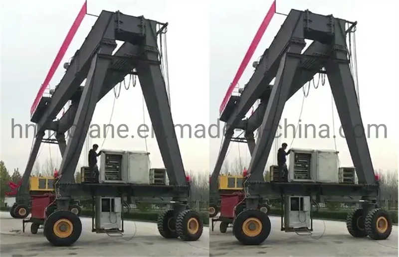 Nucrane Rubber Tyre Container Crane 40 Ton Container Yard Lifting Equipment