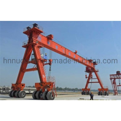 Nucrane Rubber Tyre Container Crane 40 Ton Container Yard Lifting Equipment