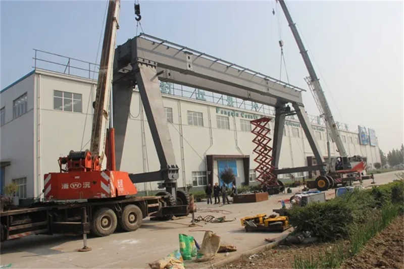 Nucrane Rubber Tyre Container Crane 40 Ton Container Yard Lifting Equipment