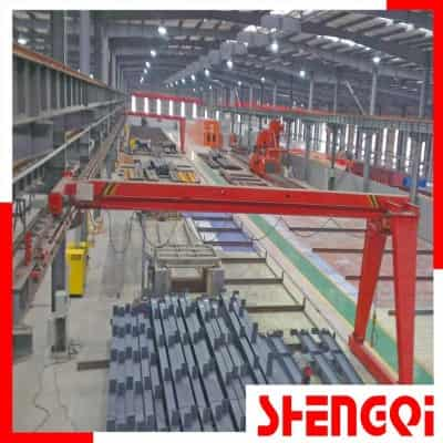 2-10 Ton Semi-Gantry Crane with Electric Hoist for Workshop and Logstics