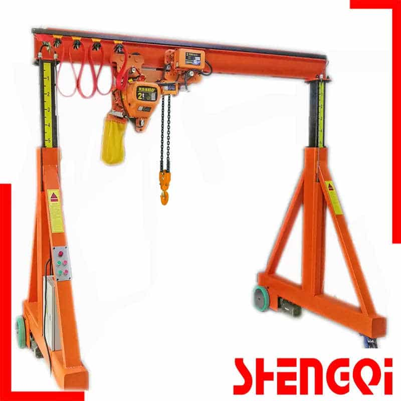 Manual Mobile Gantry Crane 500kg 1000kg 2000kg 5000kg