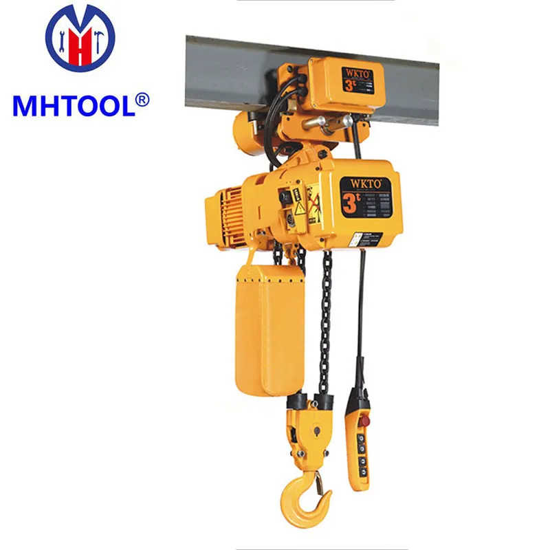 3ton Wireless Remote Electric Chain Hoist with Overload Cluch for Crane