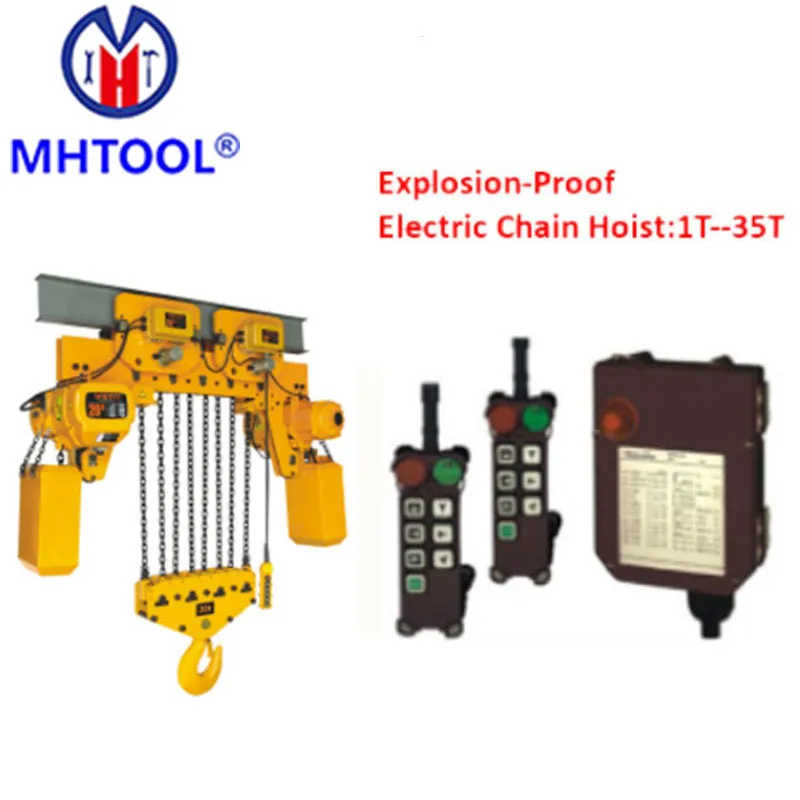 Mhtool 15ton Electric Lifitng Chain Hoist Explosion-Proof Hoist Double Speeds