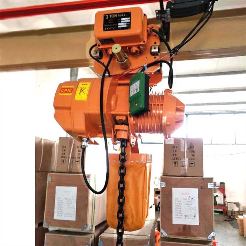 Chain Electric Hoist Hook Suspension Cable Trolley Chain Hoist