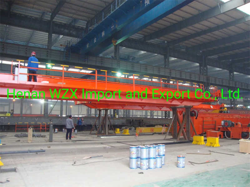 50/10ton Load Capcaity 17.5m Span High Efficiency Double Girder Overhead Crane