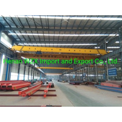 63/20ton Load Capacity 26m Span Double Girder Overhead Traveling Crane