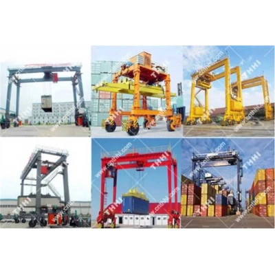 Thhi Rubber-Type Moving Gantry Crane for Port Wharf and Freight Yards