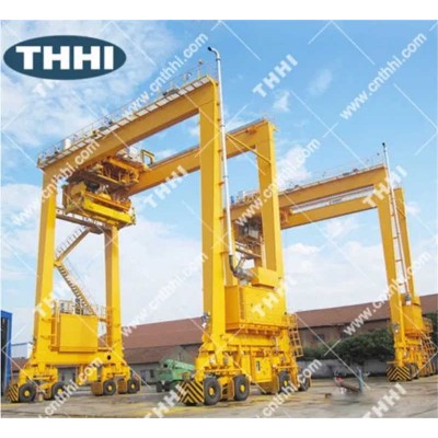 Thhi Rubber-Type Moving Gantry Crane for Port Wharf and Freight Yards