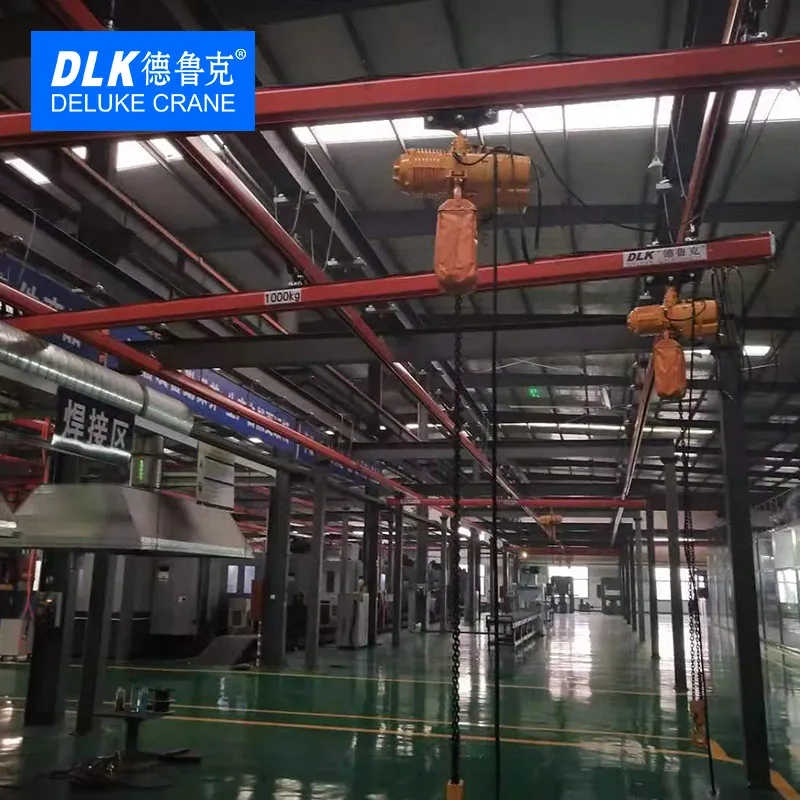 0.25-2t Flexible Suspension Single Girder Monorail Overhead Crane Kpk Model