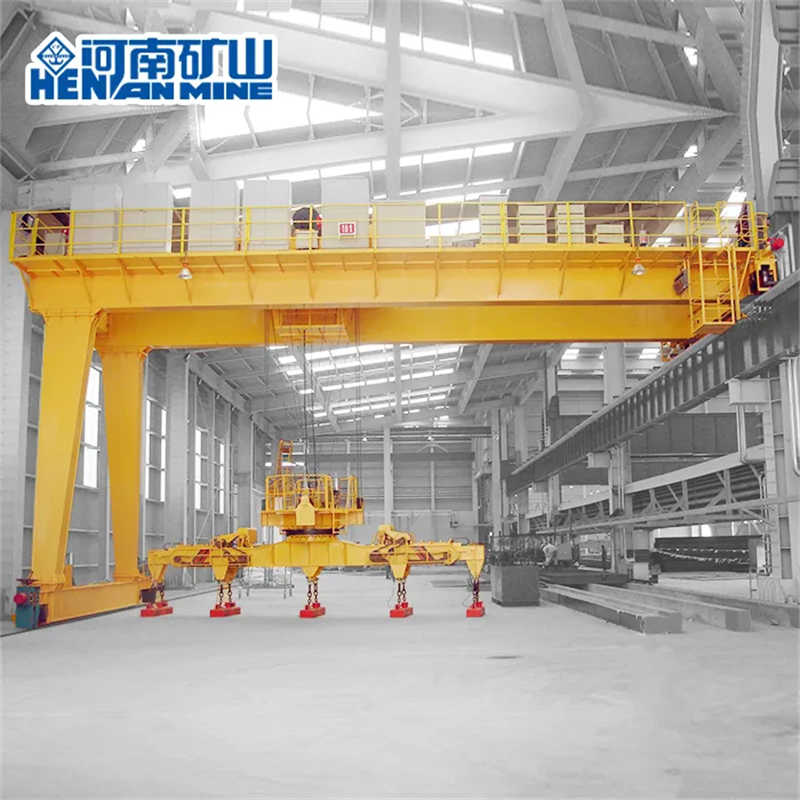 50 Tons Good Quality Bmg Cabin Control Double Girders Rail Semi-Gantry Crane