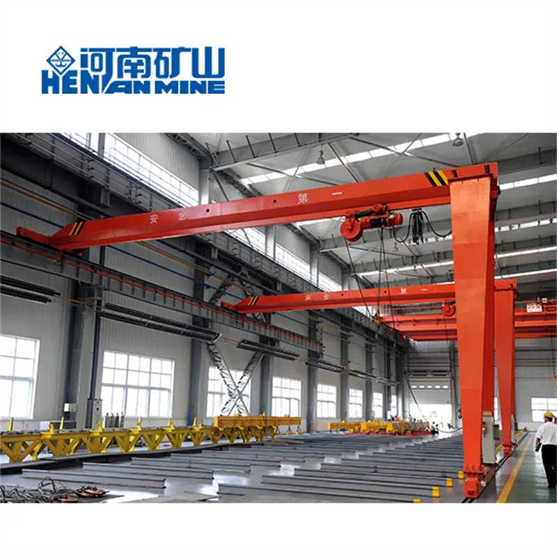 50 Tons Good Quality Bmg Cabin Control Double Girders Rail Semi-Gantry Crane