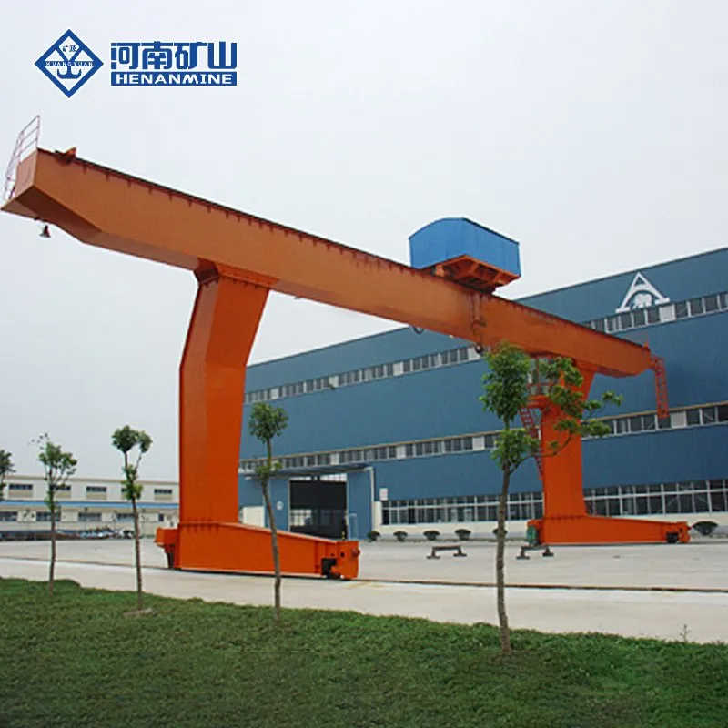 Heavy Duty Cabin Control Single Girder L Type Electric Crab Rail Gantry Crane