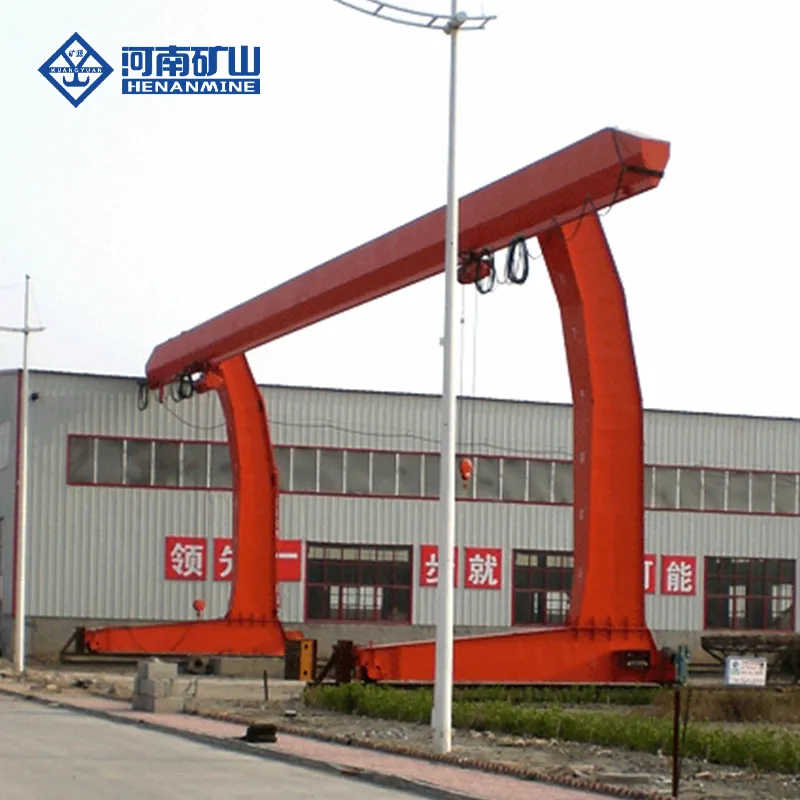 Heavy Duty Cabin Control Single Girder L Type Electric Crab Rail Gantry Crane