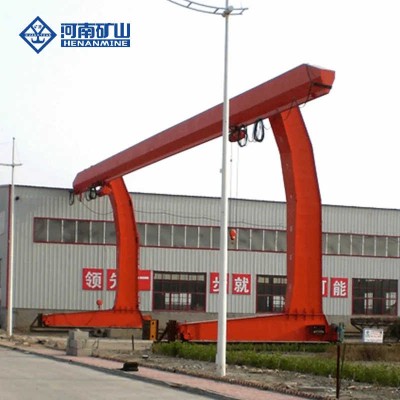 Heavy Duty Cabin Control Single Girder L Type Electric Crab Rail Gantry Crane