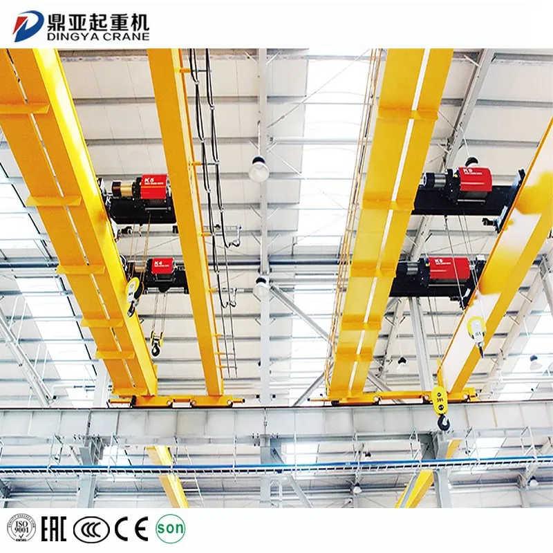 Double Beam Workstation Bridge Crane Freestanding Warehouse Motorized 200ton