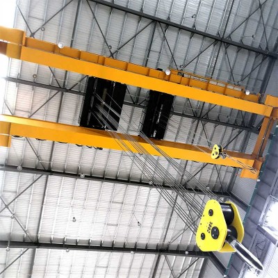 Double Beam Overhead Crane with Electromagnetic Grab High Quality Price