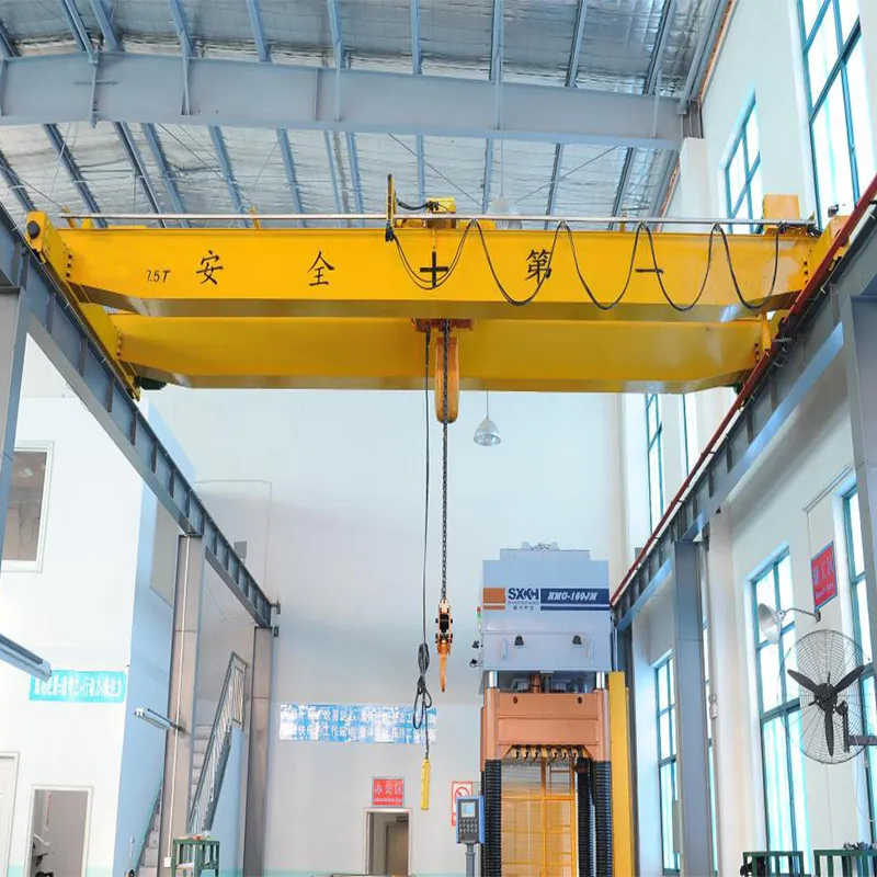 Double Beam Overhead Crane with Electromagnetic Grab High Quality Price