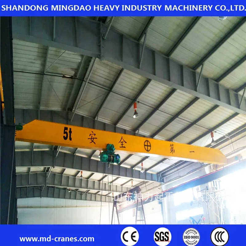 Wireless Remote Control 5 Ton 10 Ton Single Girder Overhead Crane