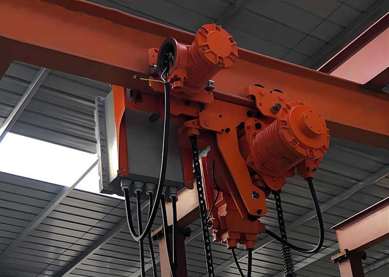 BT4 explosion-proof 3-ton electric chain hoist sold to Algeria in 2024