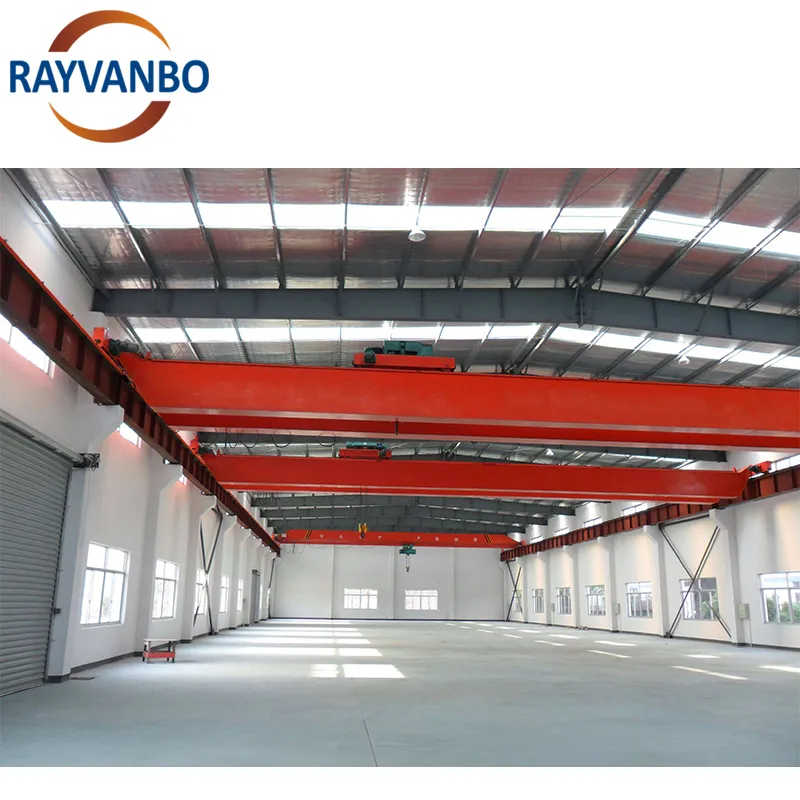 20 Ton 30 Ton Double Girder Travelling Overhead Bridge Crane with Double Trolley