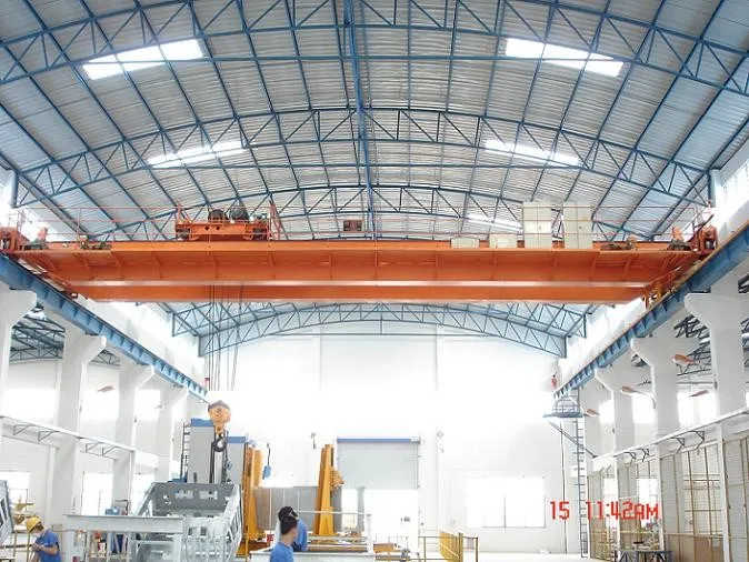 10 Ton double Girder Overhead Crane Engineering for Steel Factory