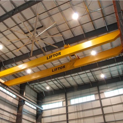 Liftor Brand Double Girder 10 Ton Overhead Bridge Cranes for Lifting Rebar