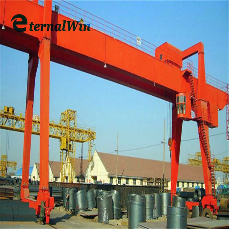 Electric Single Beam Gantry Crane 12t with Double Speed Wire Rope Hoist