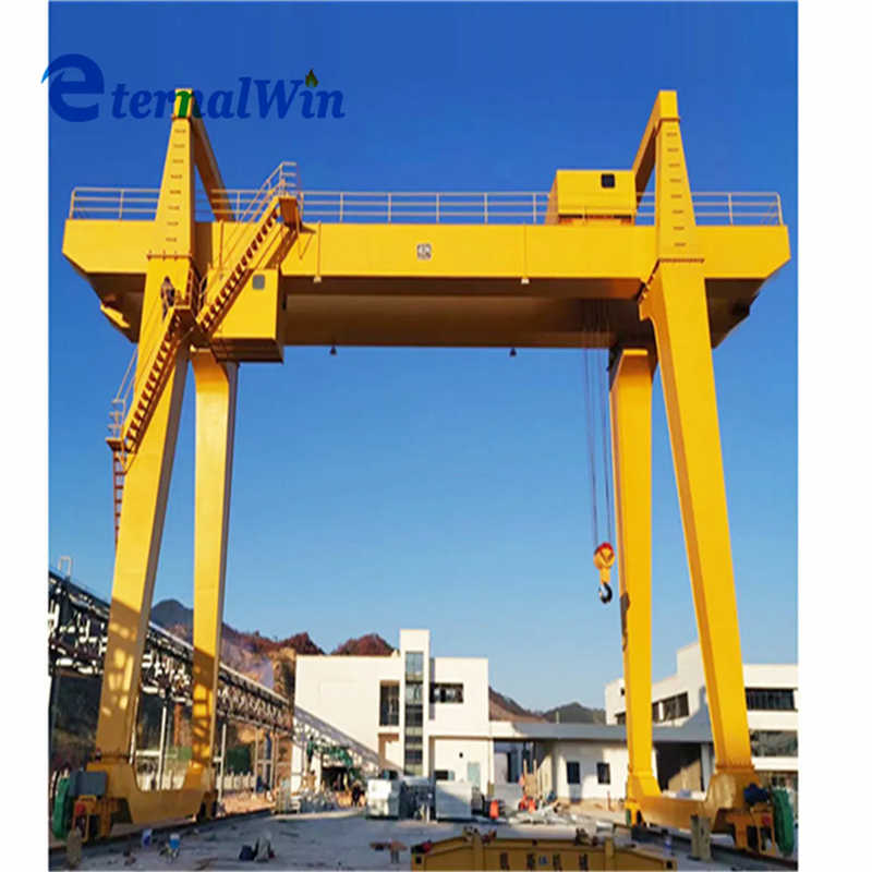 Electric Single Beam Gantry Crane 12t with Double Speed Wire Rope Hoist