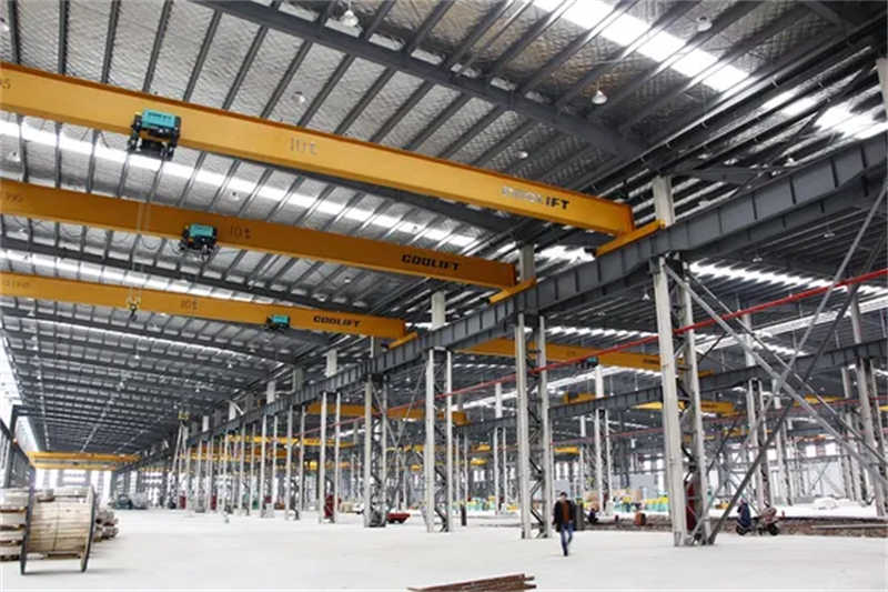 10000kgs Singles Girder Electric Wire Rope Overhead Crane